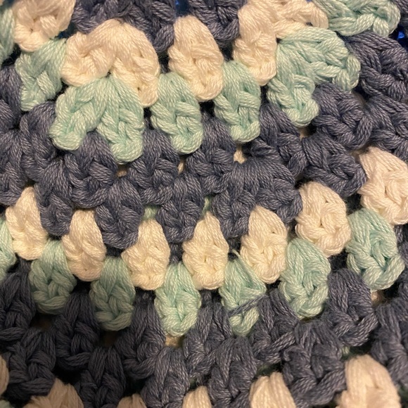 New without tags Free People 
Pixie Blue Stripe Crochet Bucket Hat
100% cotton - Picture 2 of 10